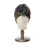 2024 African Pattern Floral Print Turban for Women Pre-Made Top Knot Head Wraps Flower Stretch Hijab Chemo Cap Headscarf Beanie