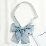 Fashion JK Bowtie Women College Student Collar Tie Cotton Plaid Bowknot Lolita Girls Adjustable Butterfly Anime Cosplay Cravat