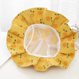 Sweet Baby Summer Hat for Girls Cotton Fruit Print Kids Bucket Hats Bowknot Princess Children Sun Cap Beach Travel 1-3Y