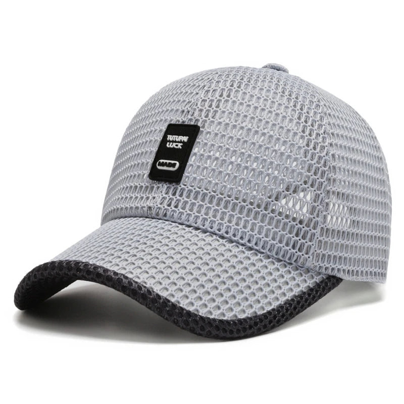 2023 Men's Mesh Baseball Cap Breathable Summer Caps Dad Hat Outdoor Fishing Hats Bone Gorras Snapback Trucker Cap Women hat
