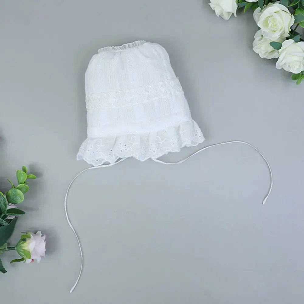 20CM Doll Hat Cute Lace Princess Miniature Hat Nightcap Soft Bonnet Cap For Idol Dolls Accessories Photography Props Kids Toys
