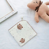 Cotton Baby Face Towel Newborn Baby Items 4 Layer Muslin Baby Bibs Handkerchief Soft Saliva Towel Triangle Feeding Burp Cloths
