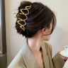 2023 New Fashion Metal Geometric Hair Claw Clip Trendy Hair Clips Hair Clamps Hairpins Party Hair Accessories For Women Headwear
