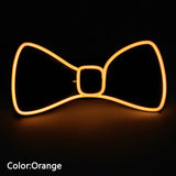 LED Acrylic Bow Tie Light up LED Men Bow Tie Luminous Bow tie Costume Men Ties DJ Dance Glow Decoration Novelty Gift LED Cravat