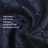 Classic 100% Silk Men's Ties In Gift box 8cm Plaid Dot Striped Business Necktie Handkerchief Cufflinks Wedding Party Tie Set