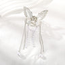 AWAYTR Shark Crab Clips Girls Hairpin Hair Accessories Korean Women Simple Hair Claw Clip Butterfly Pearl Tassel Hair Clip