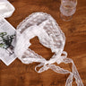 White Lace Bandana Floral Summer Woven Headbands Hair Band Women Outgoing Travel Retro Hair Accessories Headwear Turban Scarf