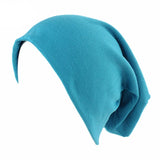 Women Men Sleeping Hat Baggy Beanie Satin Lined Night Unisex Sleep Cap Hair Care Bonnet Hair Loss Nightcap Pullover Hat Headwear