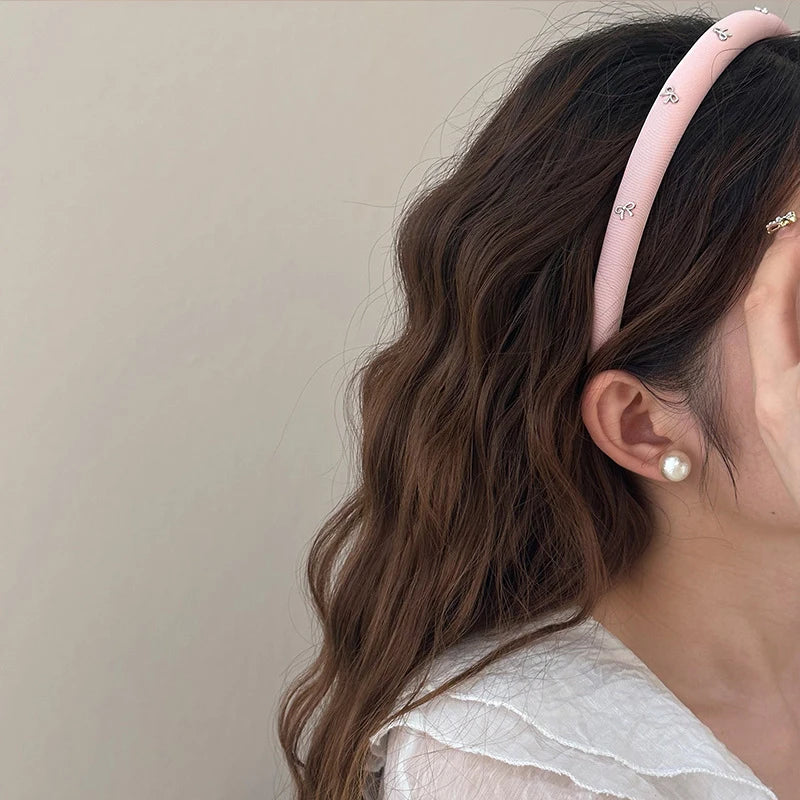 1pc Fashion Headbands Hair Accessories For Girls Women Band Korean Bow Fairy Hoop Headbands