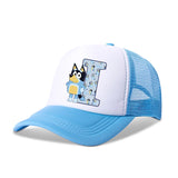 Blueyi Bingo Kids Baseball Cap Cartoon A-Z Letter Print Sun Hat Boys Summer Casual Caps Kawaii Adjustable Peaked Hats Child Gift