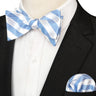 EASTEPIC Striped Bow Tie for Men Hanky Set Plaid Accessory Paisley Neckwear Floral Design Polka Dot Pure Black Evening Party