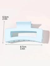 7 Pcs Big Hair Claw Clips 3.4" Non-slip Big Square Matte for Women Girls, Strong Hold Banana Clips for Thick Thin Hair