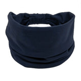 Headwrap Solid Color Knot Wide Headbands for Women Soft Cotton Sports Elastic Hair Bands Accessories Yoga Bandana Bandage