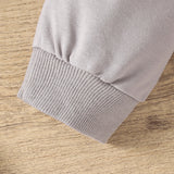Autumn & Winter Newborn Baby ‘MAMA'S BOY’ Letter Embroidered Long Sleeved Pants Two-Piece Set