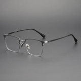 FIRADA Fashion Comfort Glasses Retro Luxury Titanium Square Eyewear Optical Prescription Eyeglasses Frame For Men Women 20363-C