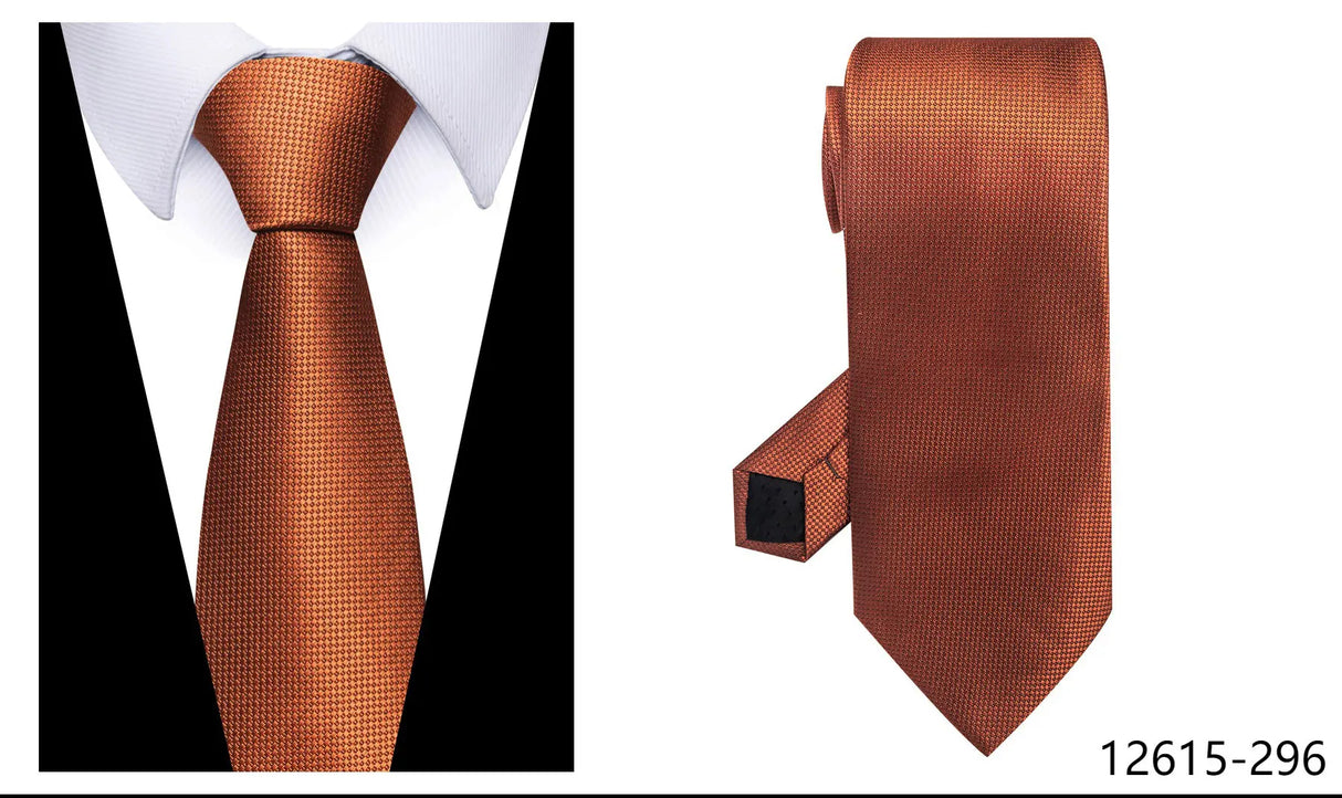 100% Silk Brand Purple Tie Men Necktie High Quality Mix Colors Silk 7.5 cm Gravatas Accessories Wedding April Fool's Day