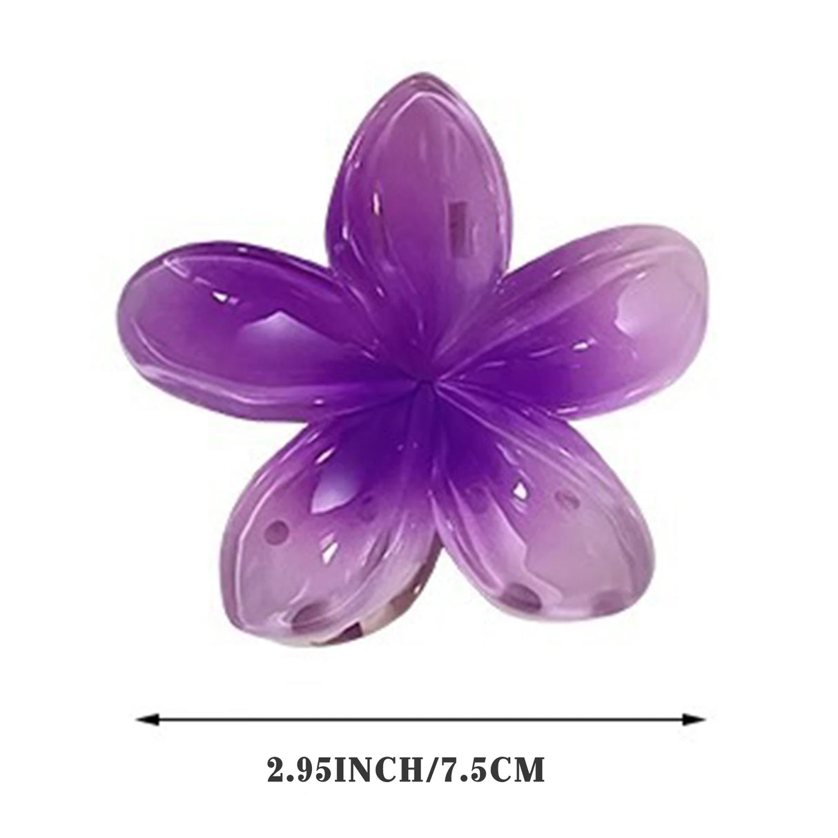 3 Inch Gradient Flower Hair Claw For Women Elegant Resin Floral Hair Clip Fresh Sweety Flower Gripper Girls Hair Accessories