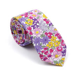 New Men's Floral Neck Ties Casual Cotton Slim Tie Skinny Wedding Party Suit Collar Flower Neckties Gravata Accessories Gift