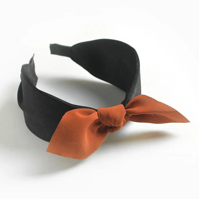 Women Hairbands Wide Female boho ties headband accessories Bow Hair Hoops Headwear Floral Hair Accessories Girl Head Band Lady
