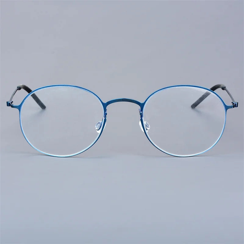 Thititanium Glasses Frame Men Denmark Brand 5504 Women Eyeglasses Thin Rim Screwless Ultralight Classics Round Eyewear 2025 New