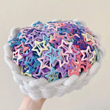 KYDZSW 10Pcs Children Cute Colors Geometric Stars Ornament Hair Clips Girls Lovely Sweet Hairpins Kid Hair Accessories