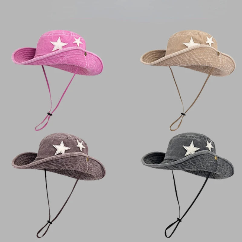 Chapeau de pêcheur rétro style Spice Girls des années 2000, casquette de soleil de cow-boy d'été, casquette de voyage, photo Bob Panama, chapeau de seau de randonnée en plein air pour femmes