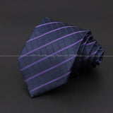 New Design Wedding Men Tie Purple Solid Striped Paisley Flower Neckties Men Business Dropshipping Groom Collar Accessories Gift