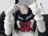Y2k Goth Lolita Anime Thin Solid Gloves JK Kawaii Girl Mitten Oversleeve Man Women Fashion Sun Block Cuff Fingerless Arm Warmers