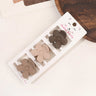 New Fashion Coffee Color Three-piece Set Frosted Geometric Hairpin Hair Clip Barrettes for Women Girl Hair Accessorie Headwear