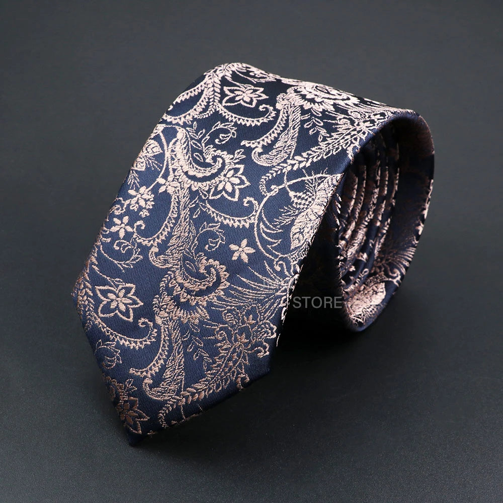 New Design Wedding Men Tie Grey Brown Green Paisley Flower Neckties Men Business Dropshipping Groom Collar Accessories Gift