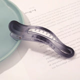 New Acrylic Matte Duckbill Hair Claws Barrettes Bow Solid Color Hair Clips Hair Accessories For Women Hairpin Ponytail Headwear