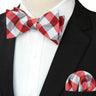 EASTEPIC Striped Bow Tie for Men Hanky Set Plaid Accessory Paisley Neckwear Floral Design Polka Dot Pure Black Evening Party