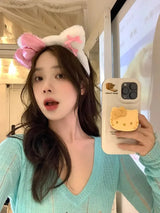 Kawaii Anime Cartoon Fashion Cat Hairband Bow Plush Hair Accessories Decorate Creative Personality Fashion Birthday Gift
