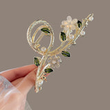 New Sweet Flower Durian Hair Claw Clip Ponytail Grab Hair Clips Shark Clip Woman Hairpins For Girl Hair Accessories Headdress