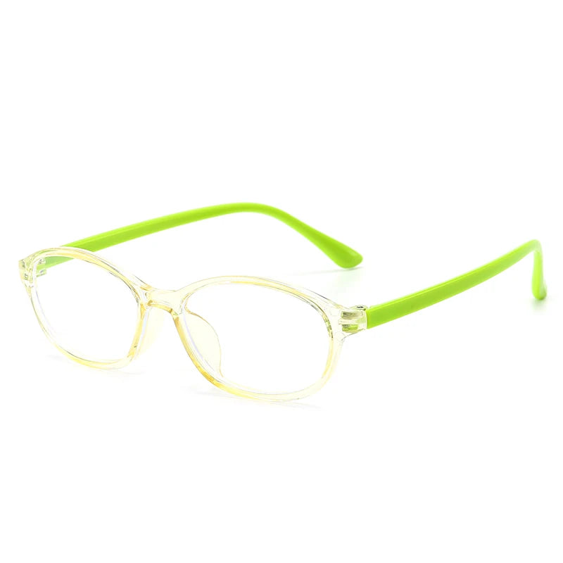 Blue Light Blocking Glasses for Kids Computer Glasses Silicone Frame Clear Lens Girl Boy Video Gaming Children Safety Eyewear