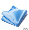 High Grade Brand Silk Kerchief Man Dark Blue Striped April Fool's Day Fit Formal Party Pocket Square Handkerchiefs Suit Hanky