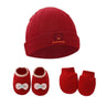 1 Set Baby Anti Scratching Gloves Hat Foot Cover Set Soft Cotton Newborn No Scratch Mittens Socks Beanies Cap Nightcap