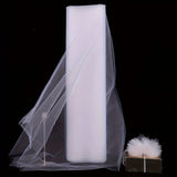 5m*48cm Transparent Crystal Organza Fabric Tulle Roll For Home Gift Packaging Wedding Ceremony Aisle Chair Decoration DIY Crafts