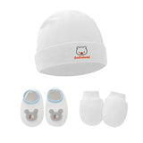 1 Set Baby Anti Scratching Gloves Hat Foot Cover Set Soft Cotton Newborn No Scratch Mittens Socks Beanies Cap Nightcap