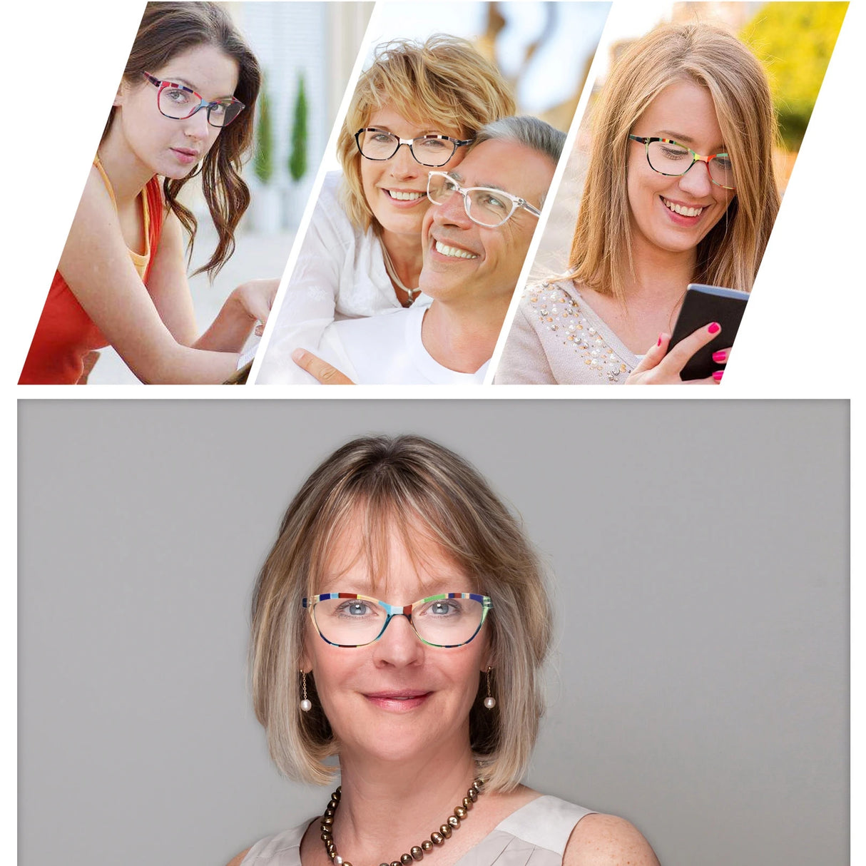 Blue Light Blocking Glasses Lady Computers Flat Lenses Eyeglass reading fatigue relieving reading glasses for wome