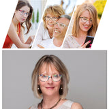 Blue Light Blocking Glasses Lady Computers Flat Lenses Eyeglass reading fatigue relieving reading glasses for wome