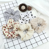 3/5PCS Black White Elastic Hair Bands for Girls Simple Basic Headband Women Rubber Band Hair Accessories Holder Scrunchies Gifts