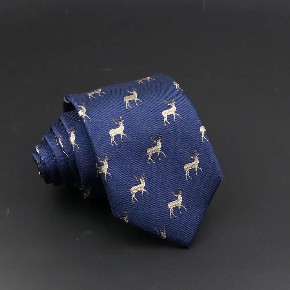 Cute Cartoon Pattern Animal Floral Printed Tie For Men Narrow Slim NeckTie Wedding Red Navy Party Ties Cravat Accessories Gifts