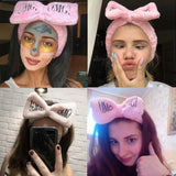 Letter OMG Headbands for Women Girls Bow Wash Face Turban Makeup Elastic Hair Bands Coral Fleece Hair Accessories
