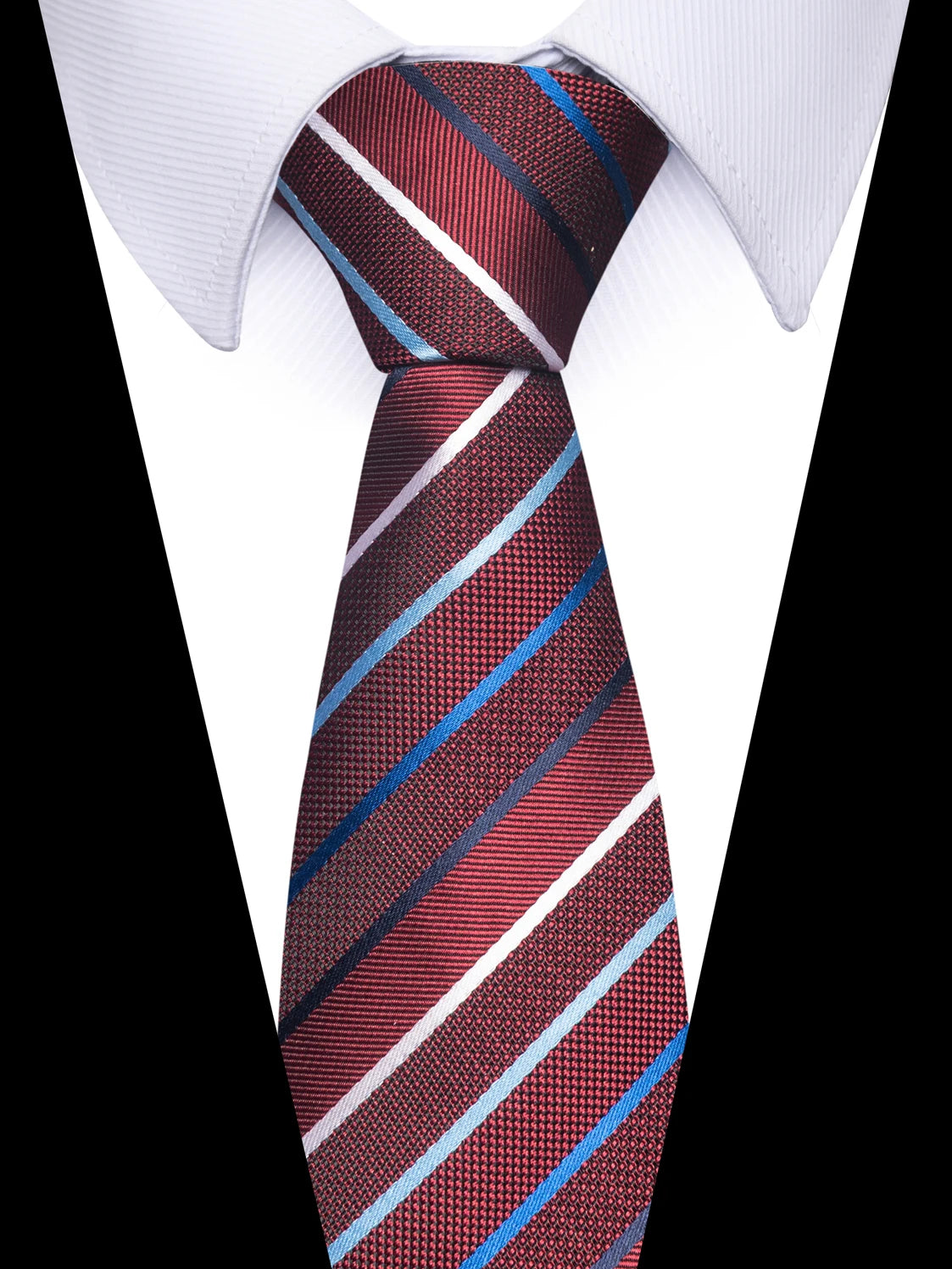 100% Silk Brand Purple Tie Men Necktie High Quality Mix Colors Silk 7.5 cm Gravatas Accessories Wedding April Fool's Day
