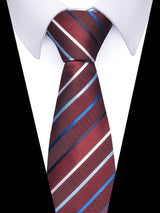 100% Silk Brand Purple Tie Men Necktie High Quality Mix Colors Silk 7.5 cm Gravatas Accessories Wedding April Fool's Day