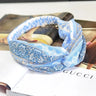 Clearance Fresh Colorful Turban Headbands Women Spring Summer Chiffon Headband Head Wrap Wide Lattice Hairband Hair Accessories