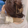2023 New Fashion Metal Geometric Hair Claw Clip Trendy Hair Clips Hair Clamps Hairpins Party Hair Accessories For Women Headwear