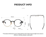53160 Retro round pure titanium handmade glasses frame men and women irregular high-end optical frames