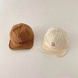 Fashion Baby Hat Cap Korean Version Smile Face Boy Girl Baseball Hats Soft Brim Toddler Visor Cotton Casual Adjustable Kids Caps